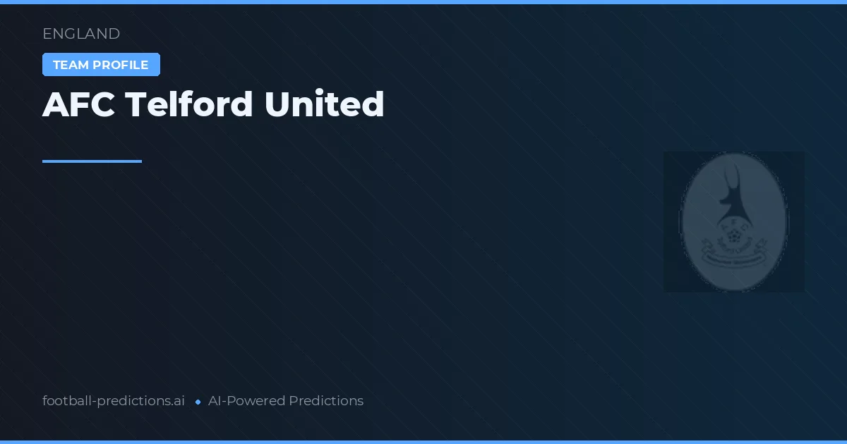 AFC Telford United Palpites & Estatísticas