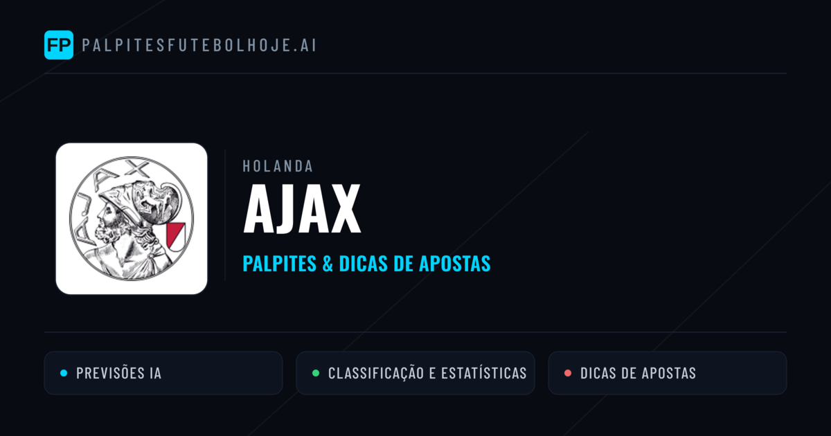 Ajax Palpites & Estatísticas