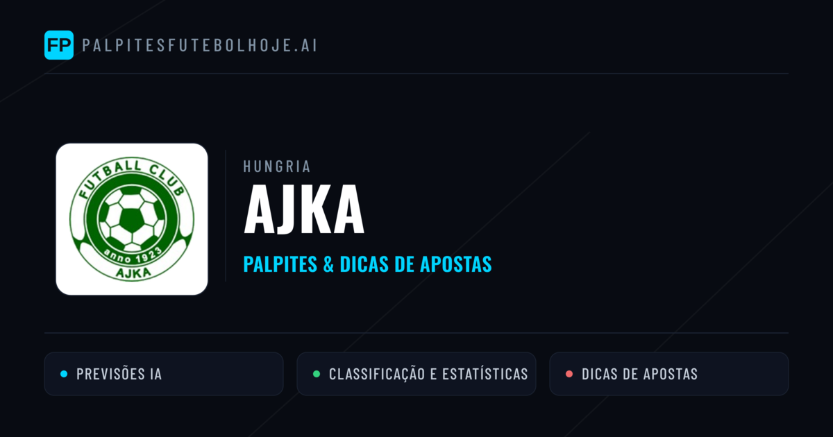 Ajka Palpites & Estatísticas