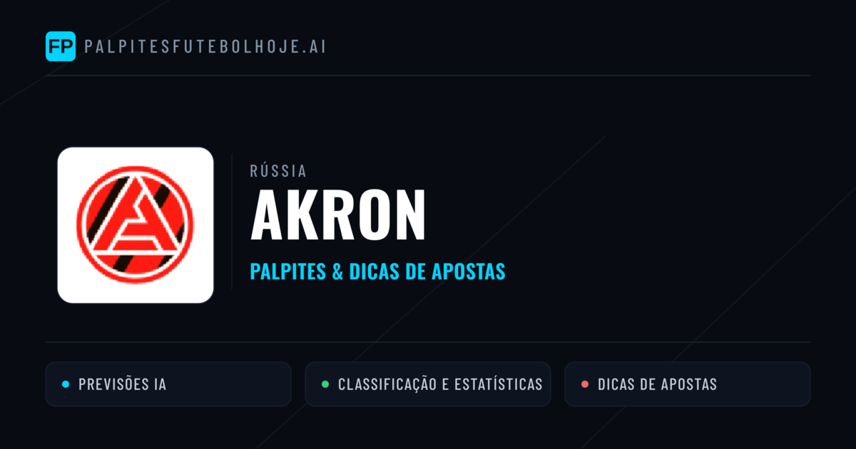 Akron Palpites & Estatísticas