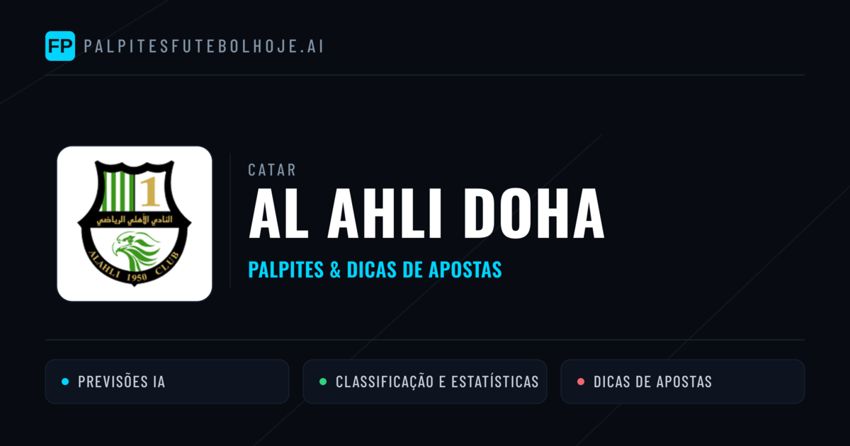 Al Ahli Doha Palpites & Estatísticas
