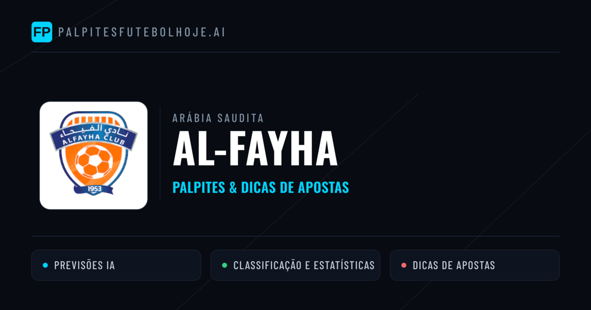 Al-Fayha Palpites & Estatísticas