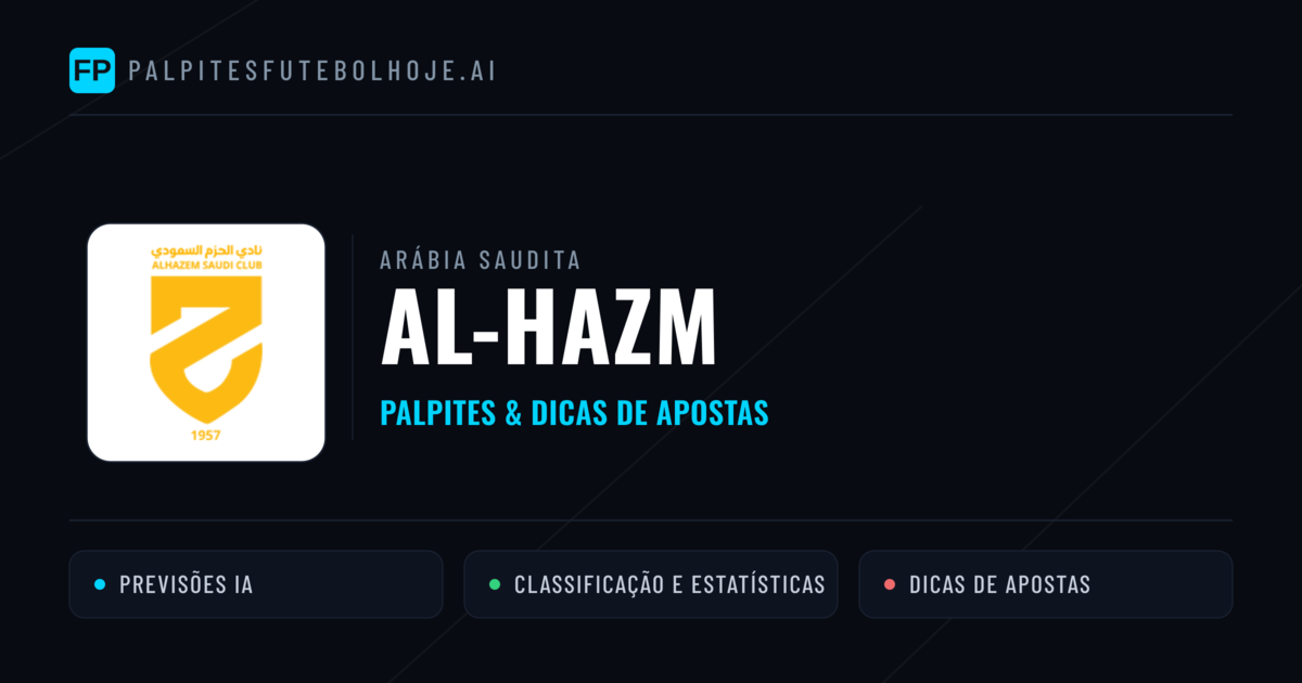 Al-Hazm Palpites & Estatísticas
