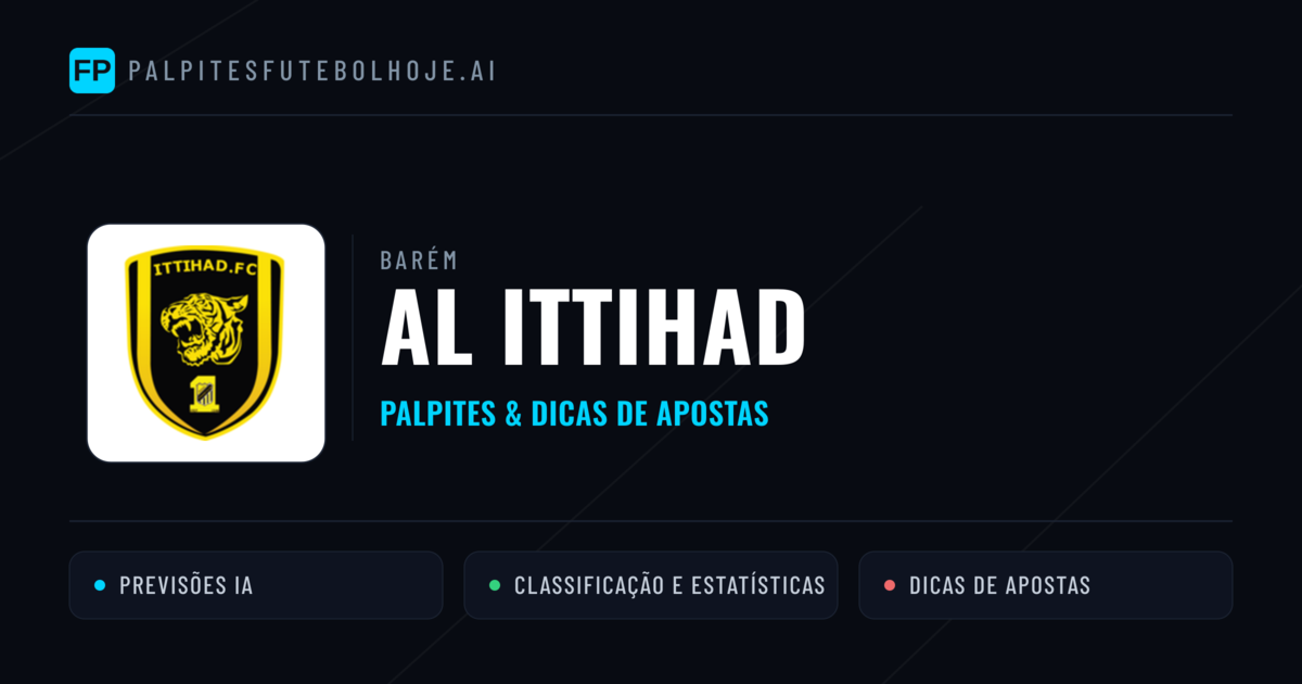 Al Ittihad Palpites & Estatísticas