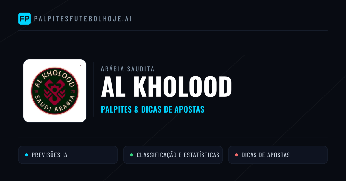 Al Kholood Palpites & Estatísticas