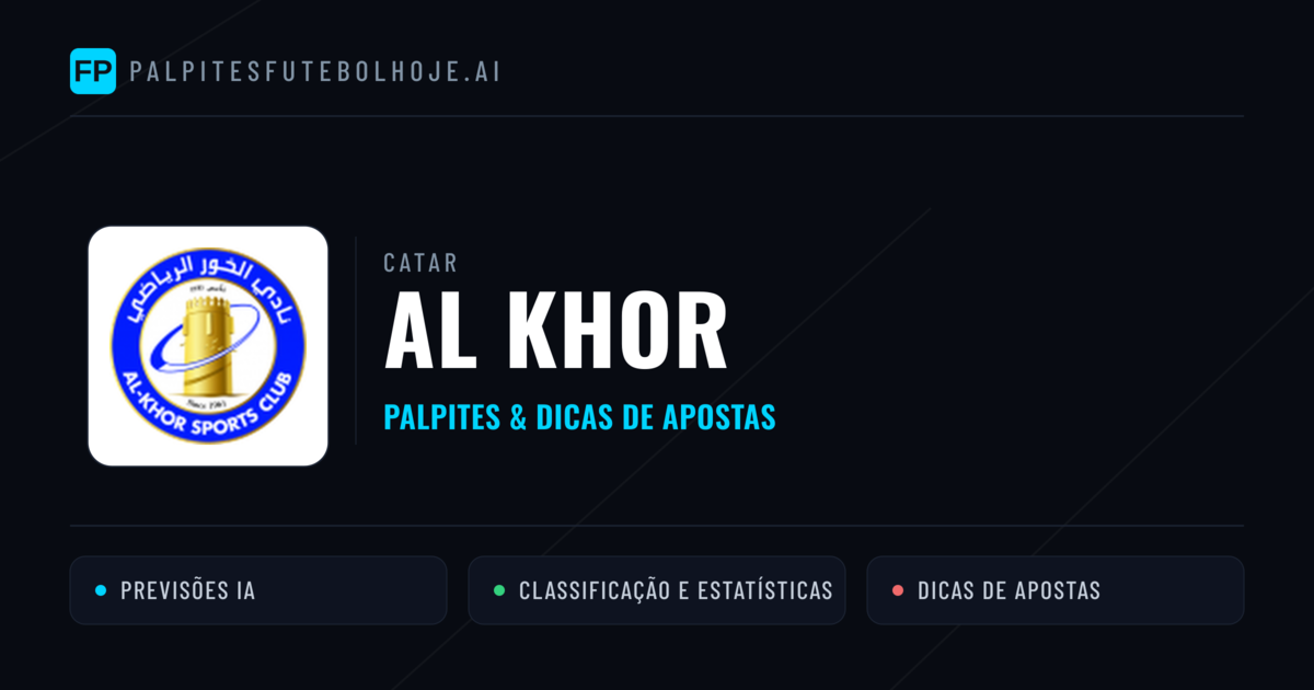 Al Khor Palpites & Estatísticas