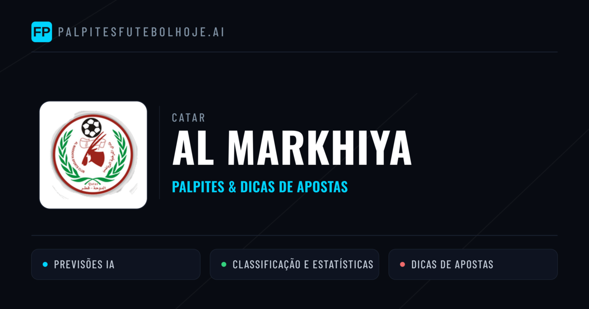 Al Markhiya Palpites & Estatísticas