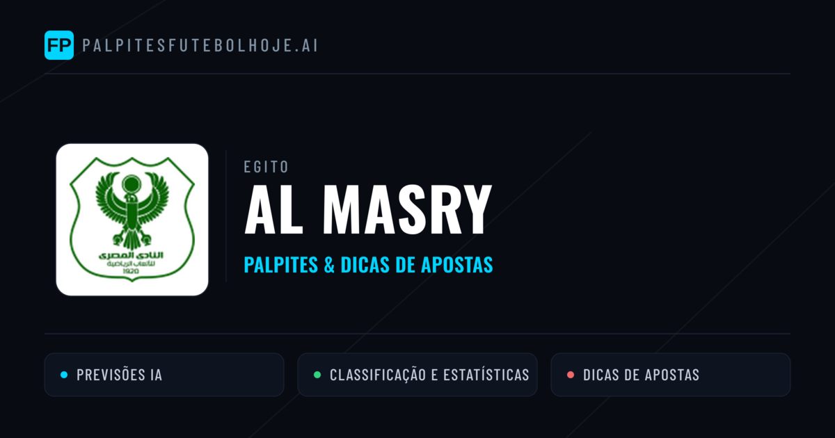 Al Masry Palpites & Estatísticas