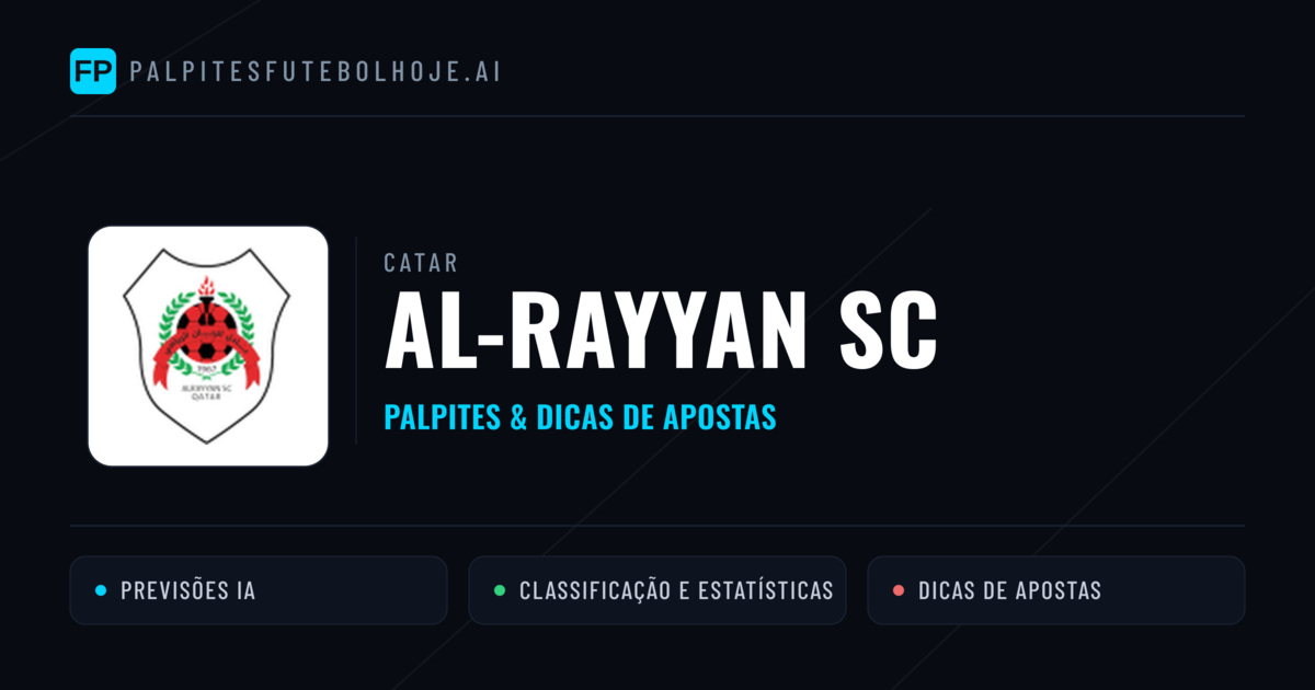 Al-Rayyan SC Palpites & Estatísticas