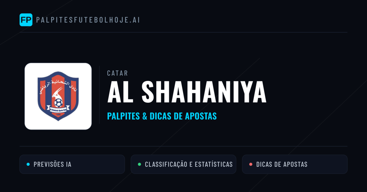 Al Shahaniya Palpites & Estatísticas