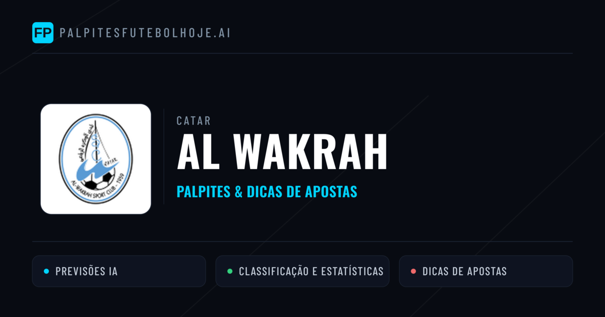 Al Wakrah Palpites & Estatísticas