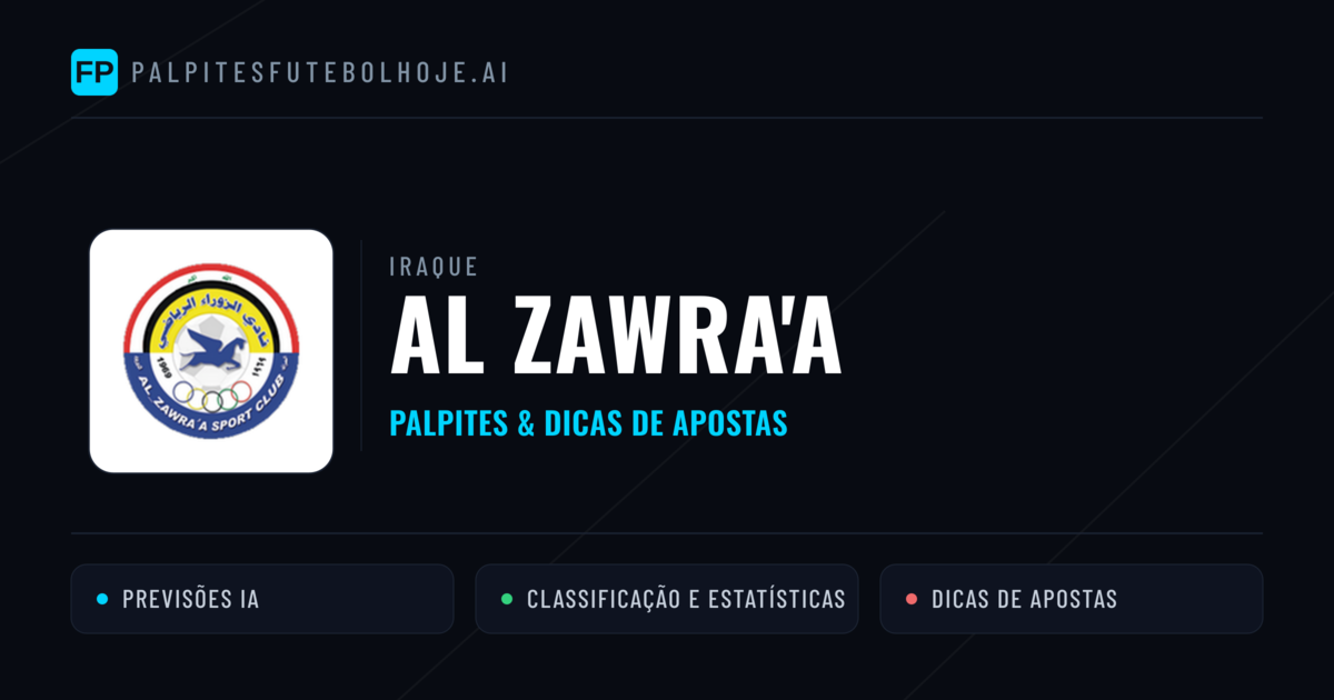 Al Zawra'a Palpites & Estatísticas