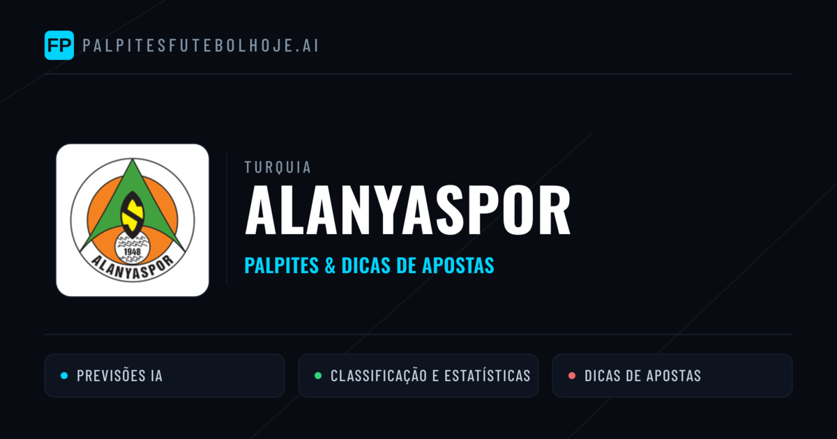 Alanyaspor Palpites & Estatísticas