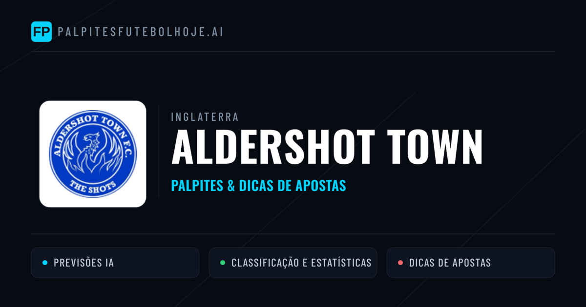 Aldershot Town Palpites & Estatísticas