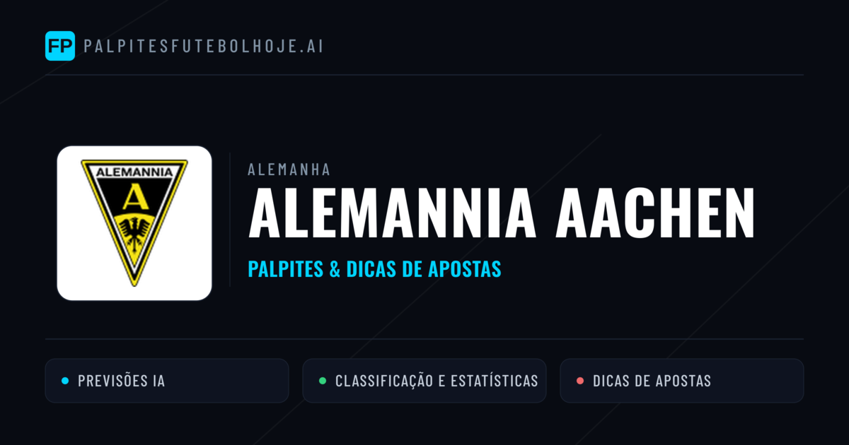Alemannia Aachen Palpites & Estatísticas