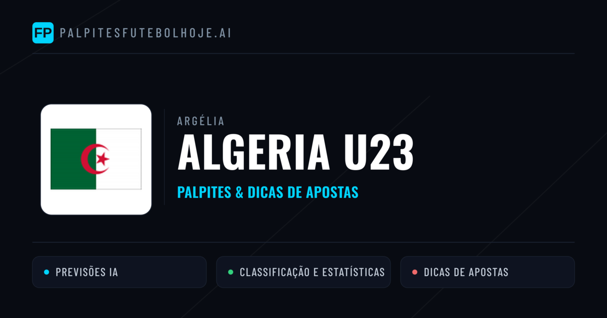 Algeria U23 Palpites & Estatísticas