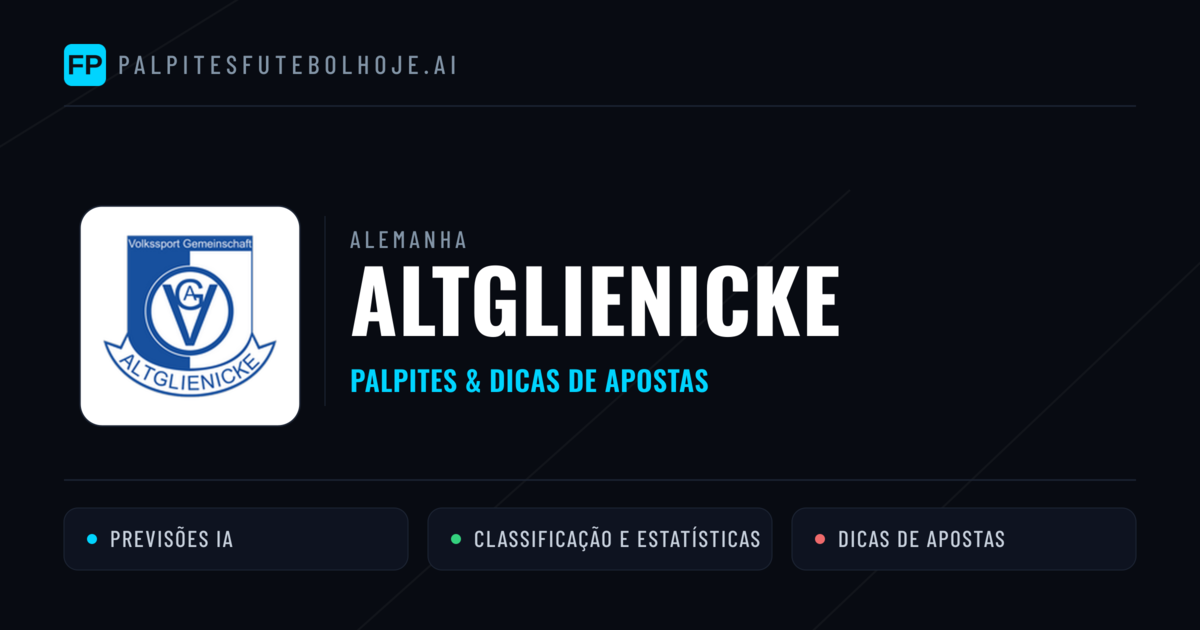 Altglienicke Palpites & Estatísticas