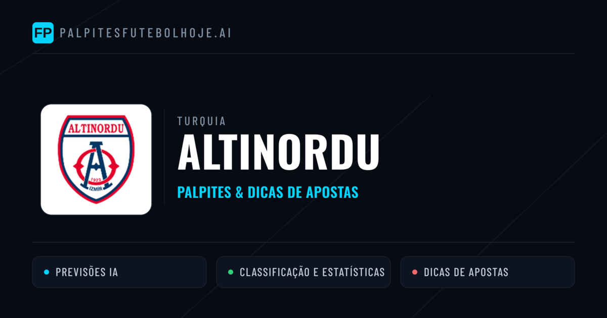 Altınordu Palpites & Estatísticas