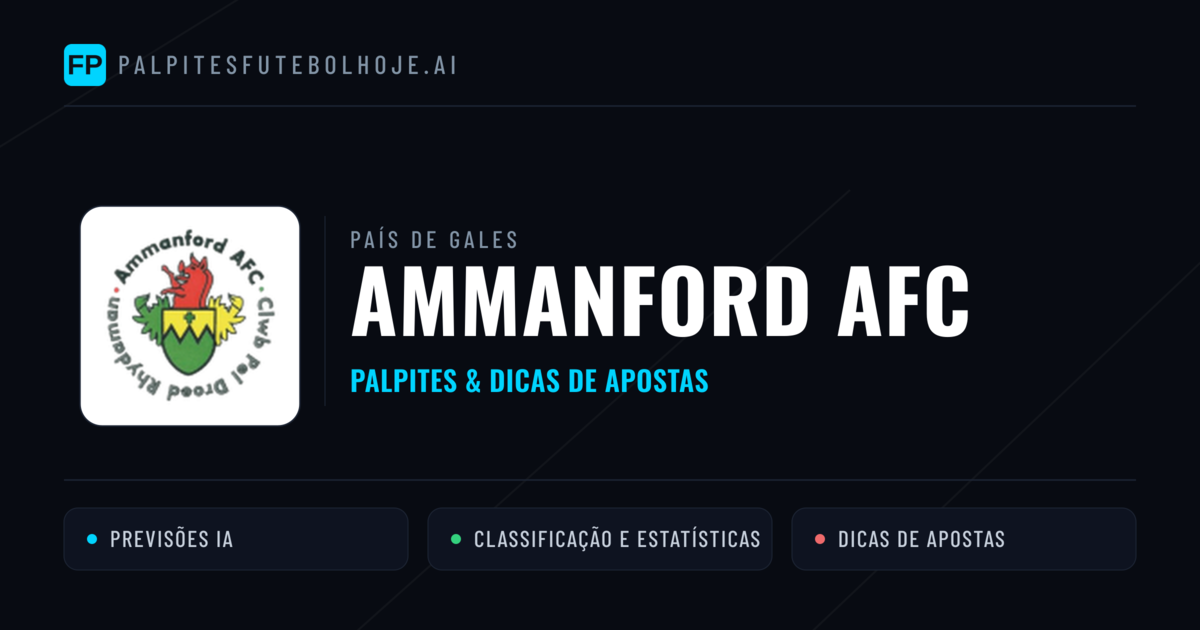 Ammanford AFC Palpites & Estatísticas