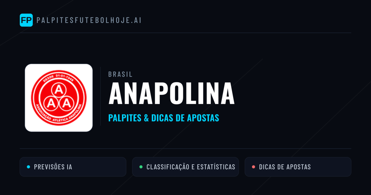 Anapolina Palpites & Estatísticas