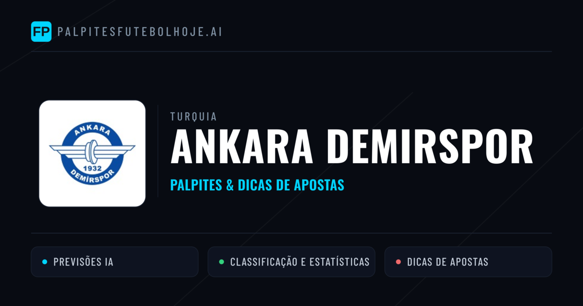 Ankara Demirspor Palpites & Estatísticas