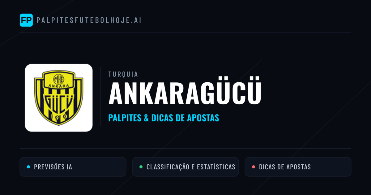 Ankaragücü Palpites & Estatísticas