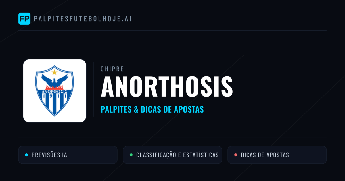 Anorthosis Palpites & Estatísticas