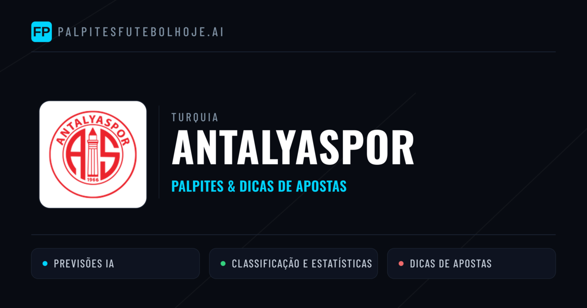 Antalyaspor Palpites & Estatísticas