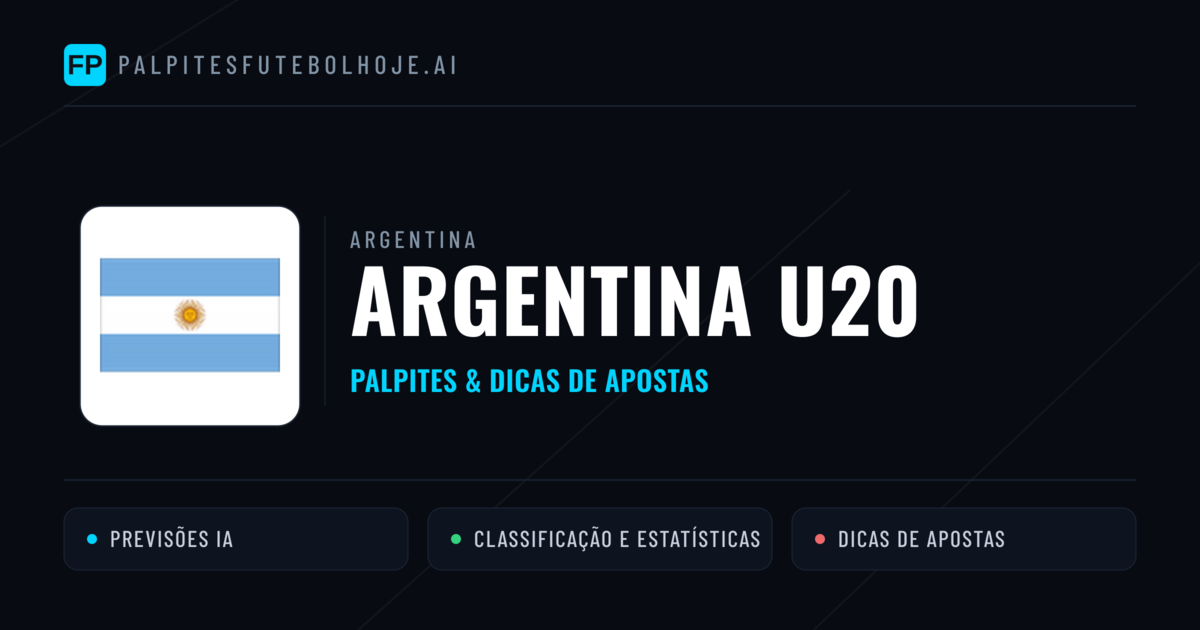 Argentina U20 Palpites & Estatísticas