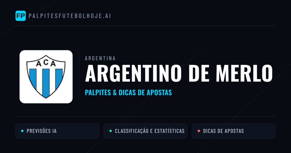 Argentino de Merlo Palpites & Estatísticas