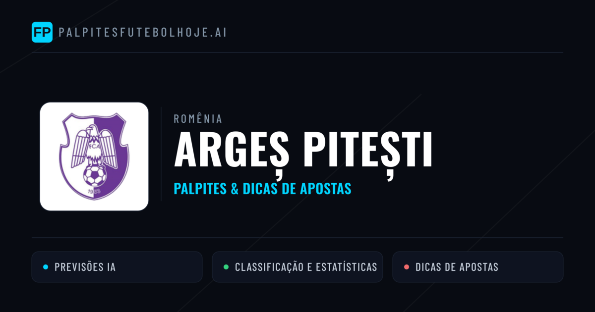 Argeș Pitești Palpites & Estatísticas