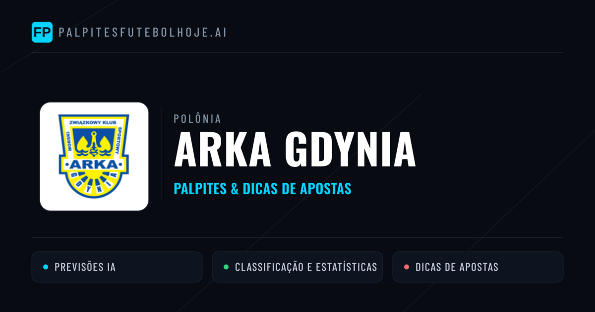 Arka Gdynia Palpites & Estatísticas