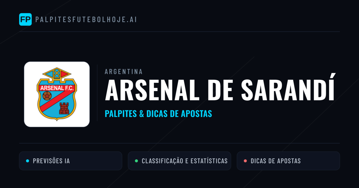 Arsenal de Sarandí Palpites & Estatísticas