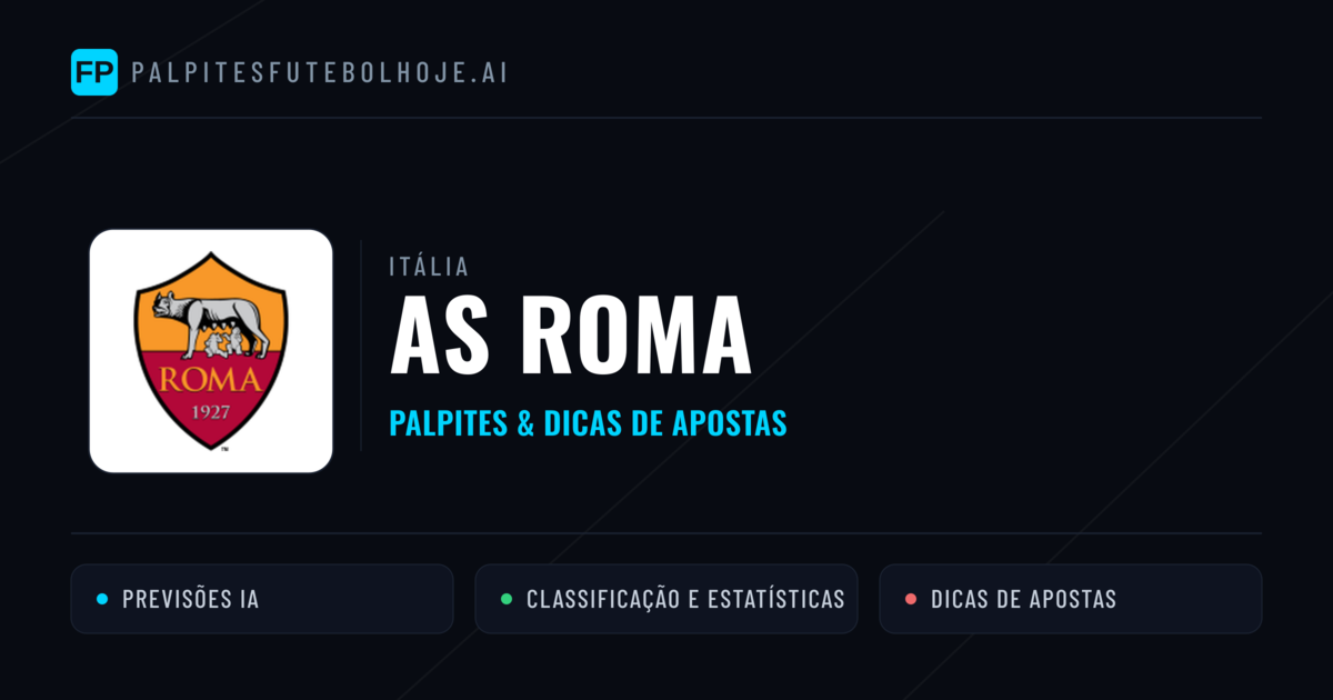AS Roma Palpites & Estatísticas