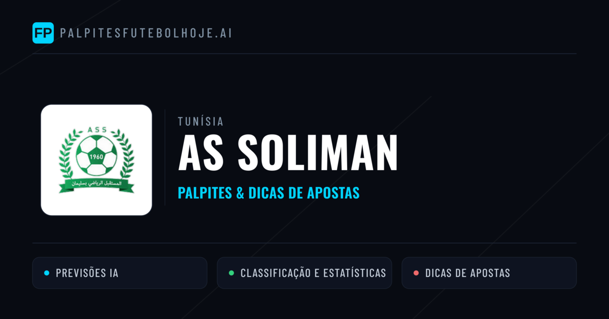 AS Soliman Palpites & Estatísticas