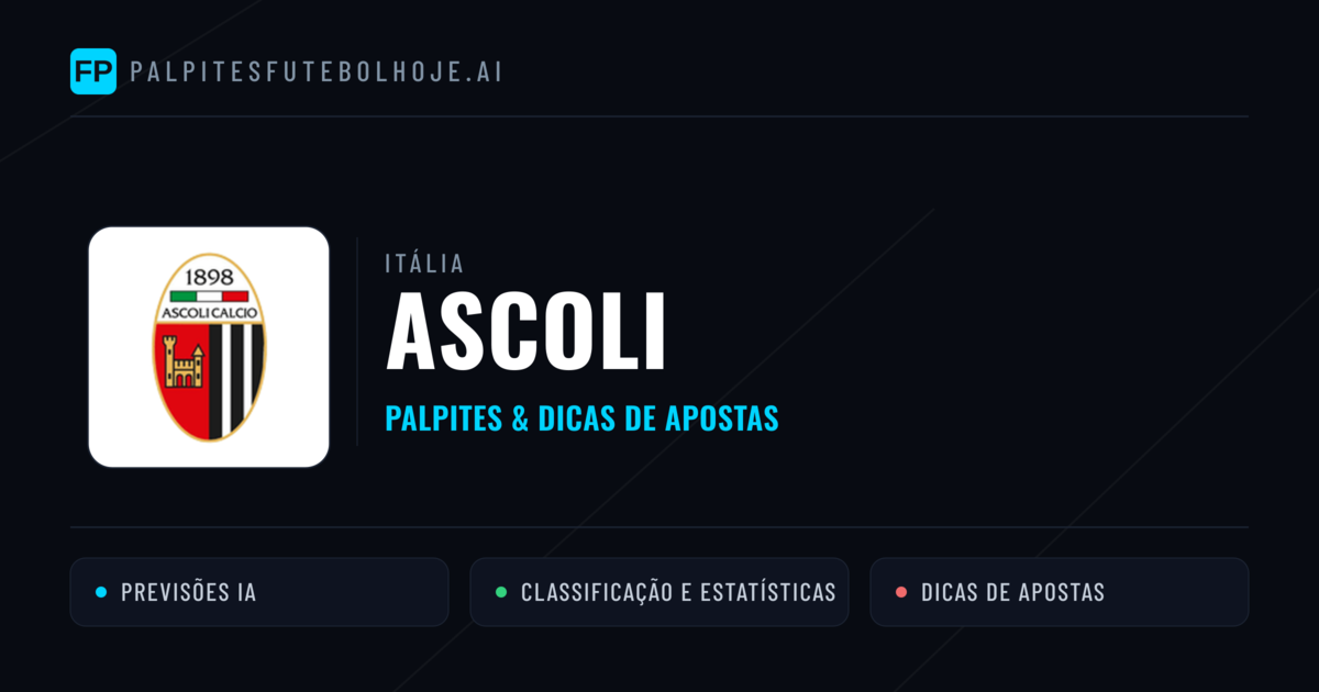 Ascoli Palpites & Estatísticas