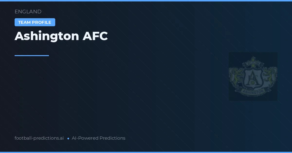 Ashington AFC Palpites & Estatísticas