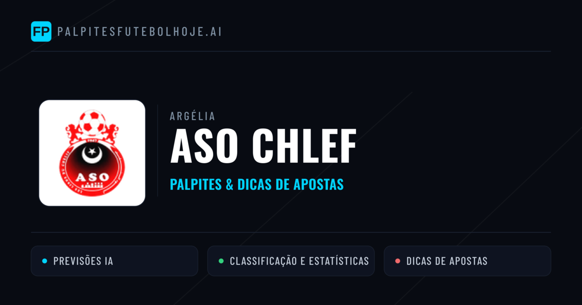 ASO Chlef Palpites & Estatísticas