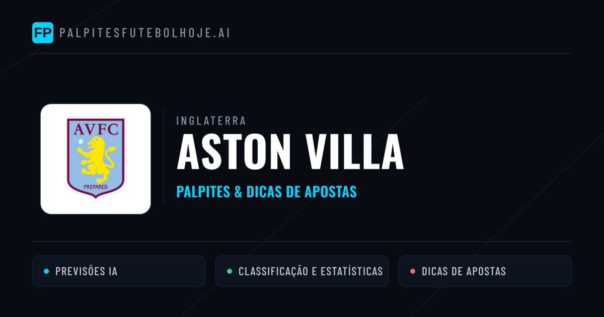 Aston Villa Palpites & Estatísticas