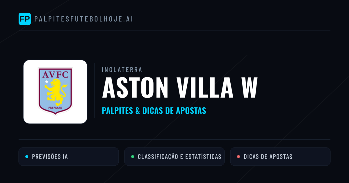 Aston Villa W Palpites & Estatísticas