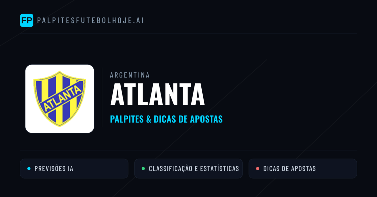 Atlanta Palpites & Estatísticas