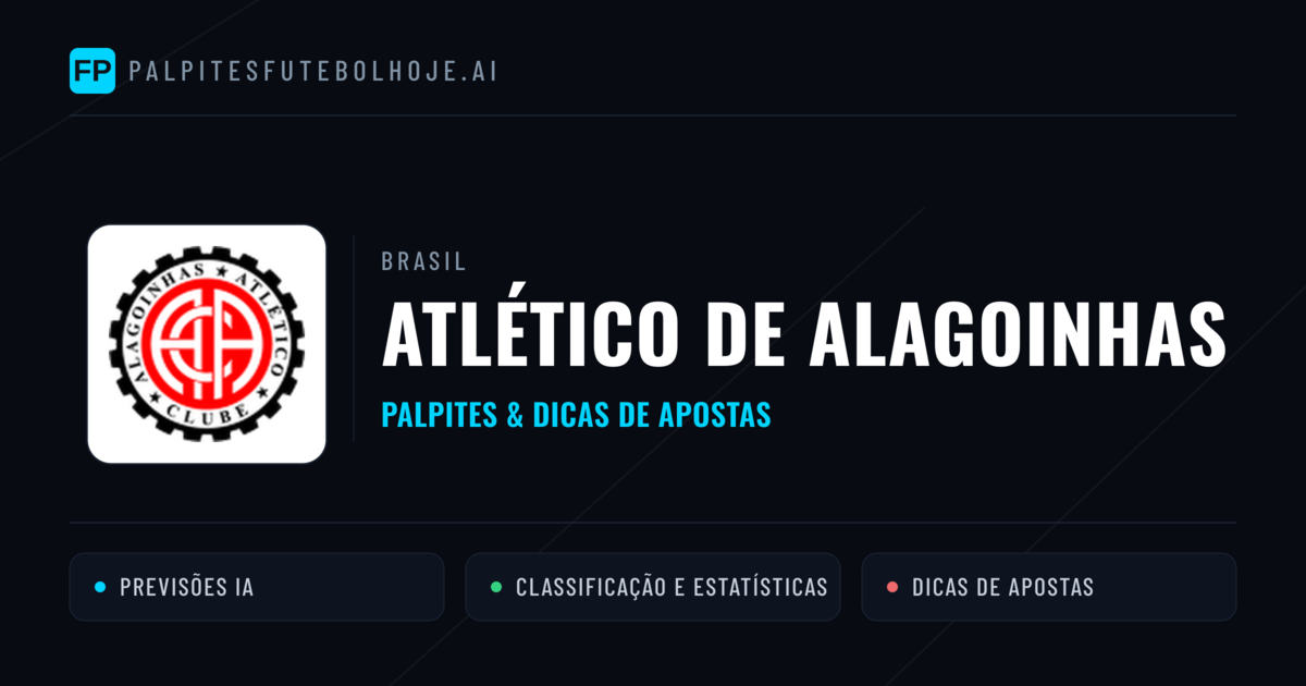 Atlético de Alagoinhas Palpites & Estatísticas