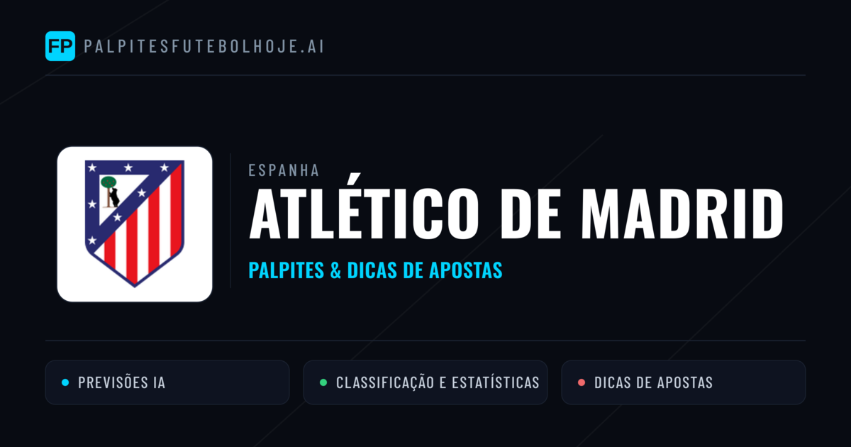Atlético de Madrid Palpites & Estatísticas