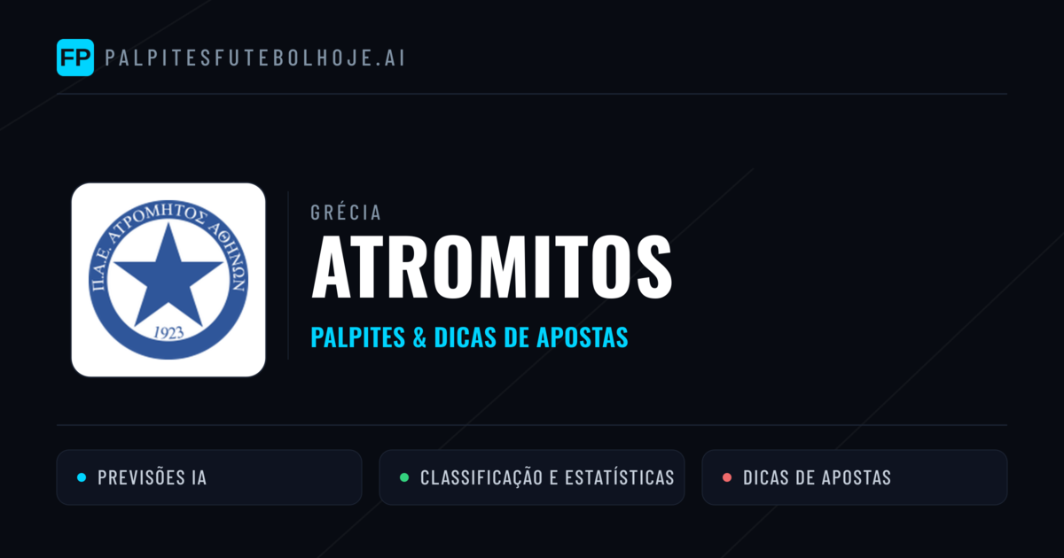 Atromitos Palpites & Estatísticas