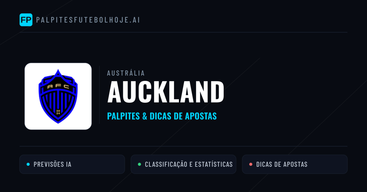 Auckland Palpites & Estatísticas