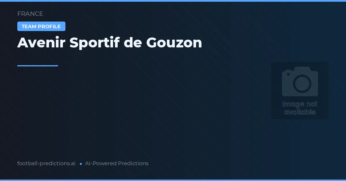 Avenir Sportif de Gouzon Palpites & Estatísticas