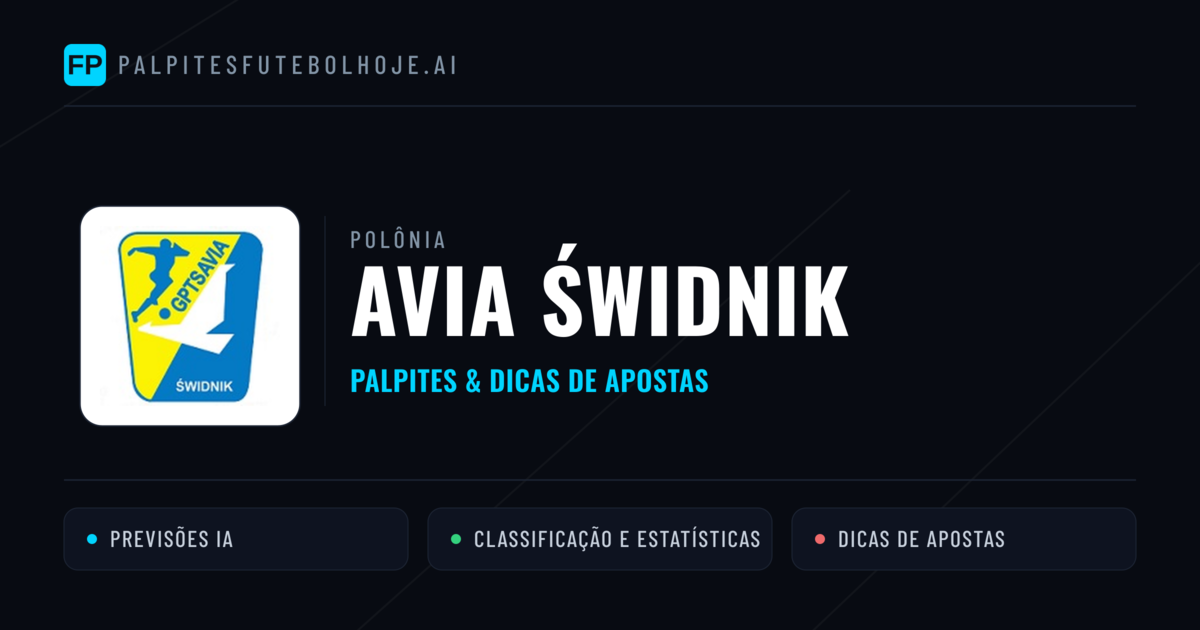 Avia Świdnik Palpites & Estatísticas