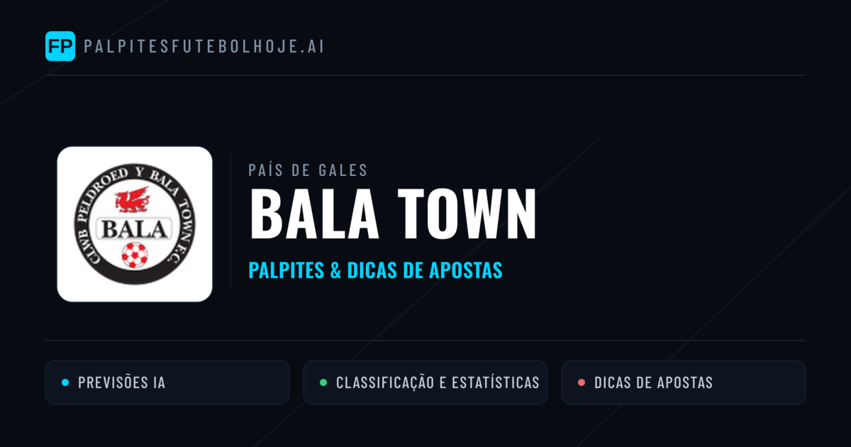 Bala Town Palpites & Estatísticas