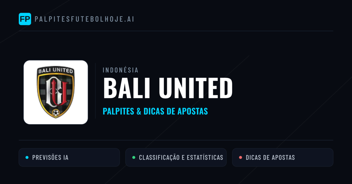 Bali United Palpites & Estatísticas