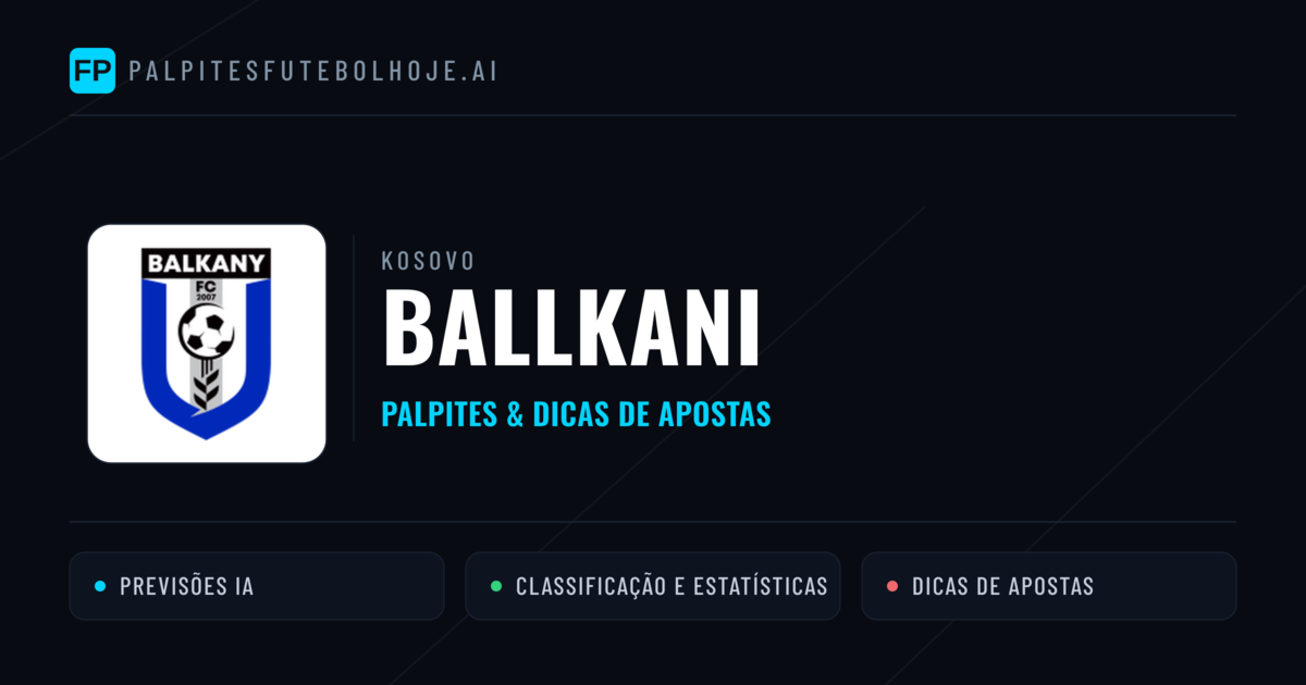 Ballkani Palpites & Estatísticas